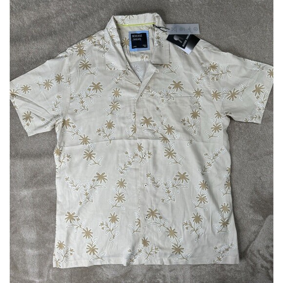 Reverse Threads  Mens Button Up Shirt Size Large - Picture 1 of 9